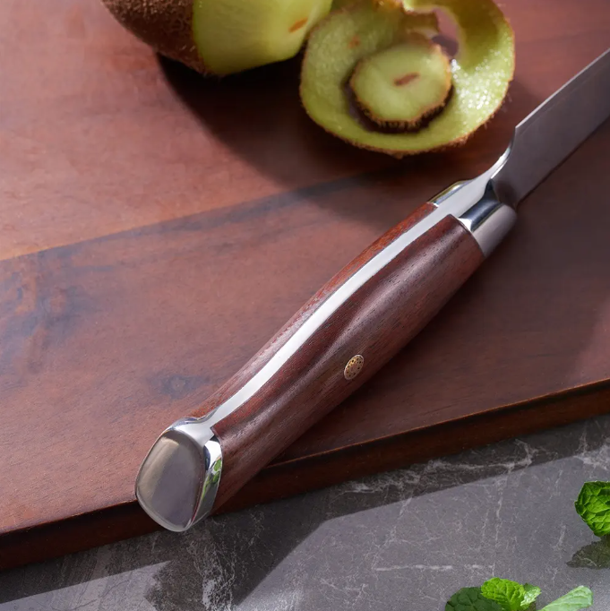 TRIBAL ROSE WOOD DAMASCUS KNIFE SET