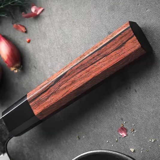 TRIBAL EBONY WOOD KNIFE SET