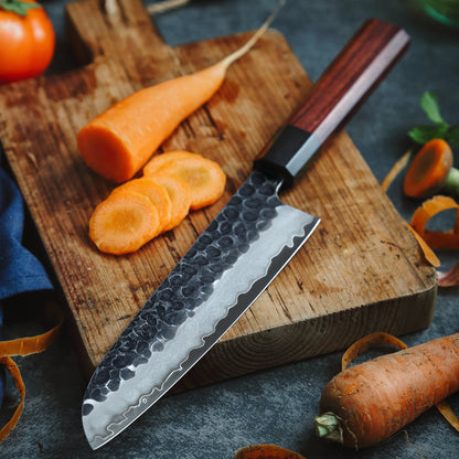 TRIBAL EBONY WOOD KNIFE SET